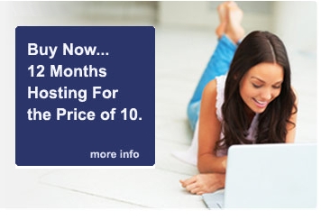 12 months cPanel hosting uk for the price of 10!