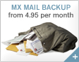MX Backup - from 4.95 per month - more info